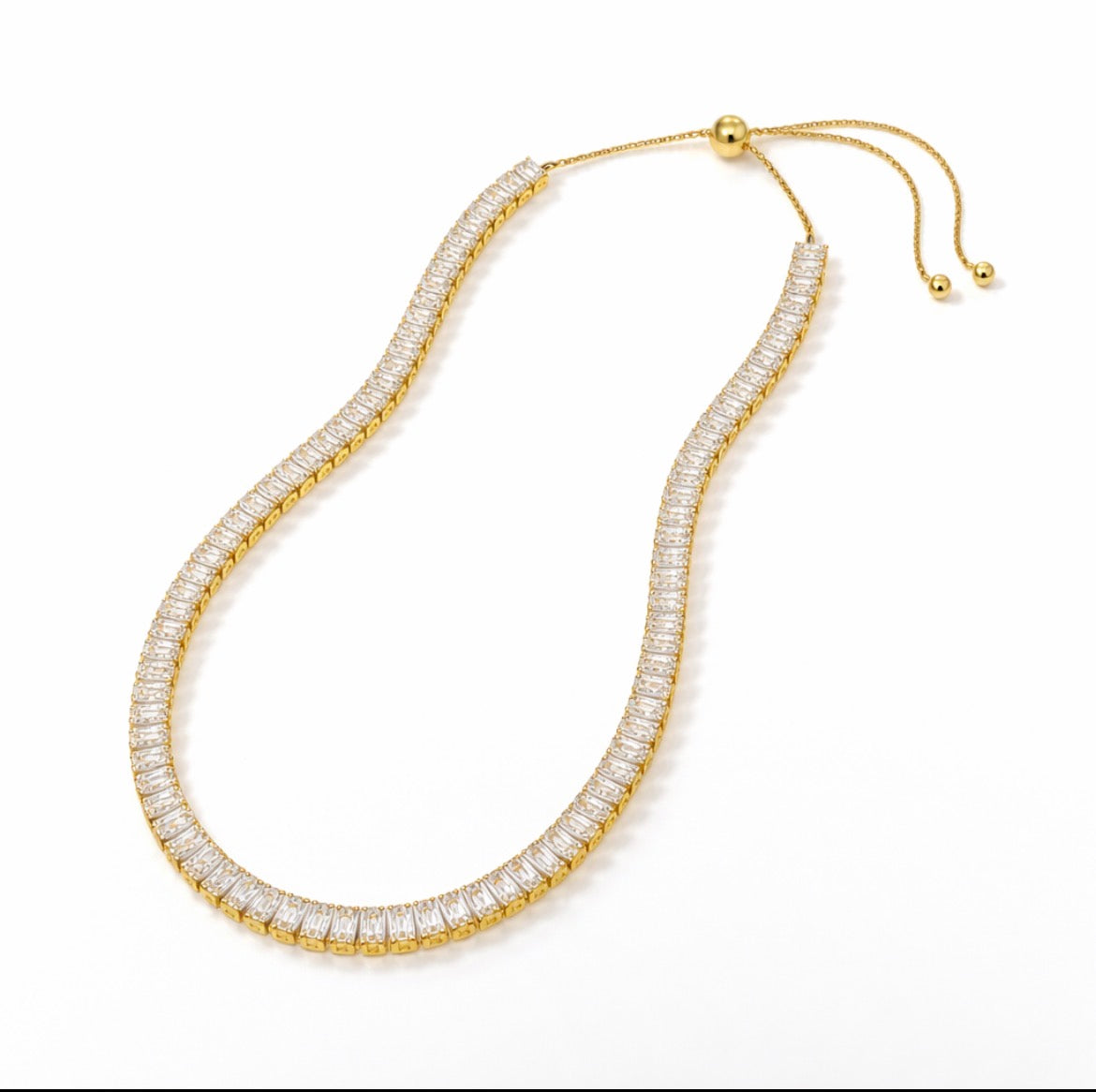 Adjustable String Tennis Necklace