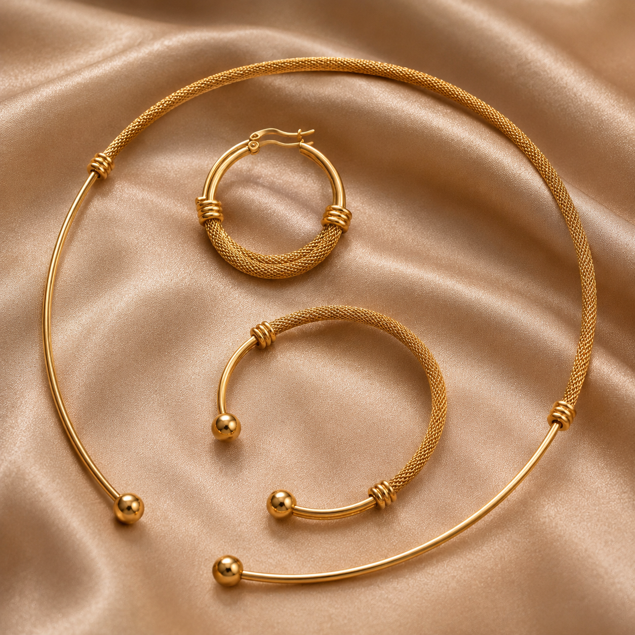 Weave Pattern Jewelry Set