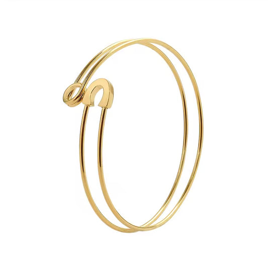 Safety Pin Cuff Bangle