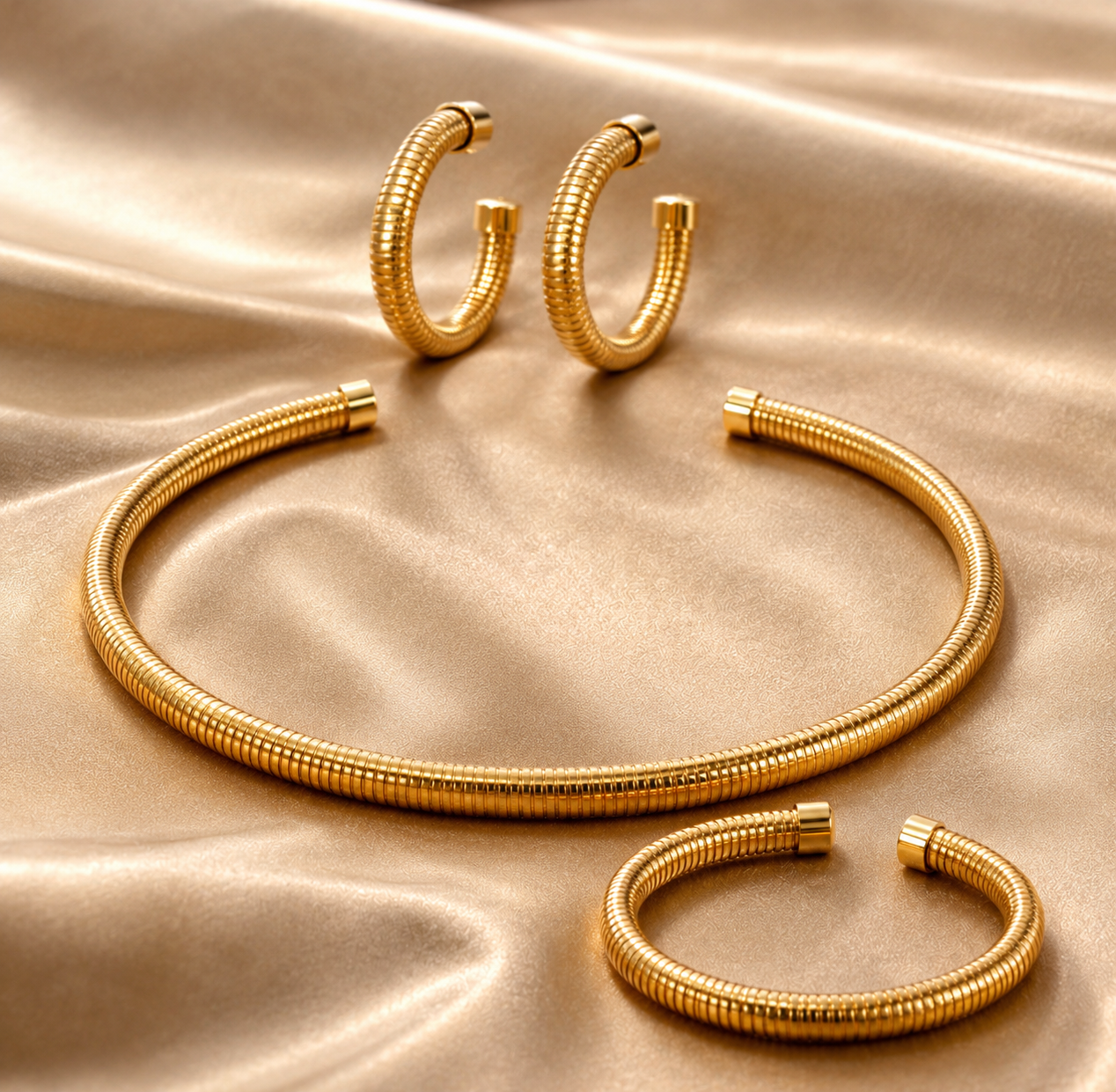 Snake Bone Jewelry Set