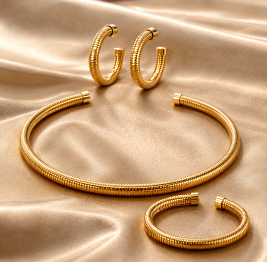 Snake Bone Jewelry Set